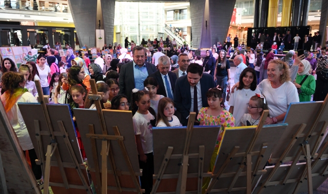 Bilgi Evi öğrencilerinden dönem sonu sergisi