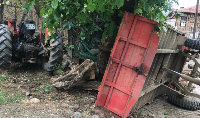 Bursa’da acı son! Devrilen traktörün sürücüsü...
