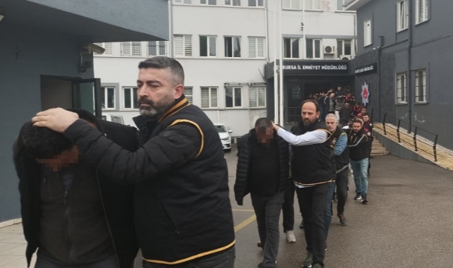 Bursa'da merkezli operasyon: 26 kişi tutuklandı