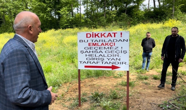 Bursa'da tarlasını yola çevirenler kızdı! Bakın ne yaptı...