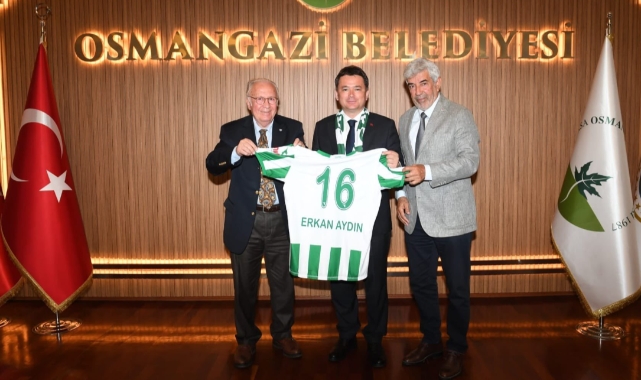 Bursaspor yönetiminden Başkan Aydın'a ziyaret!