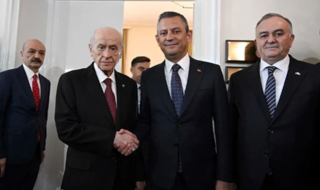 CHP lideri Özel, Bahçeli'yi ziyaret etti