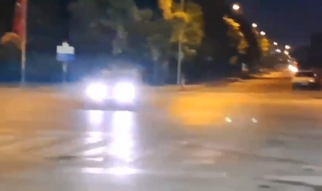 Dakikalarca drift atıp kaçtı!