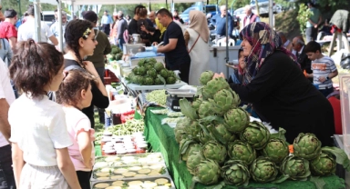 Enginarlı tatlılar festivale damga vurdu