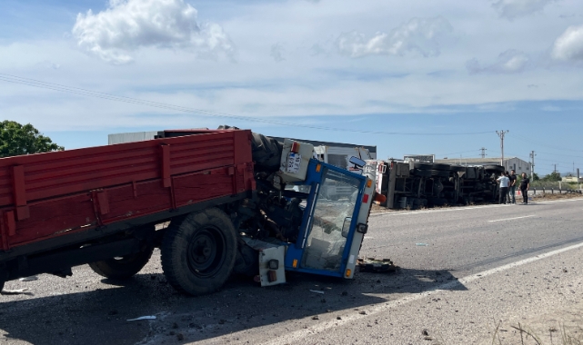 Gönen’de çift taraflı trafik kazası!