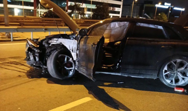 İbrahim Hacıosmanoğlu'nun oğlu trafik kazası yaptı