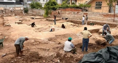İnşaat temelinde tarihi kalıntılar bulundu