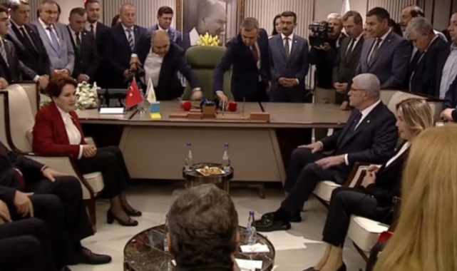 İYİ Parti'de devir teslim töreni gerçekleşti.. Dervişoğlu görevi devraldı!