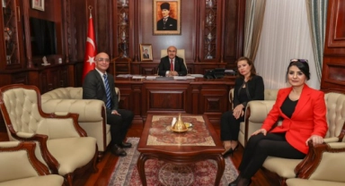 Kadir Binbaş Vali Demirtaş'ı ziyaret etti