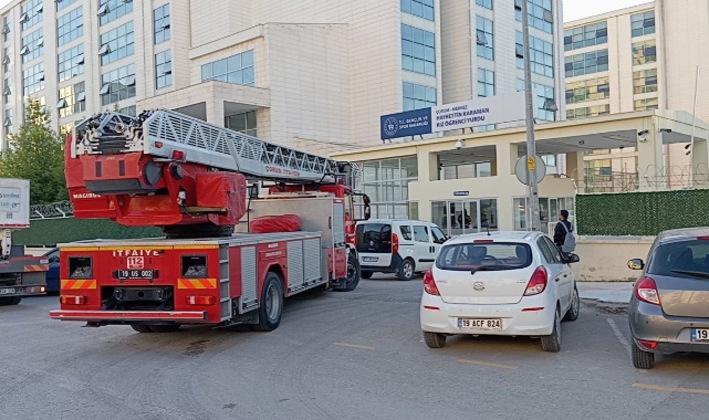 Kız öğrenci yurdunda yangın paniği
