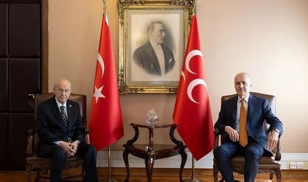 Kurtulmuş’tan Bahçeli’ye anayasa ziyareti