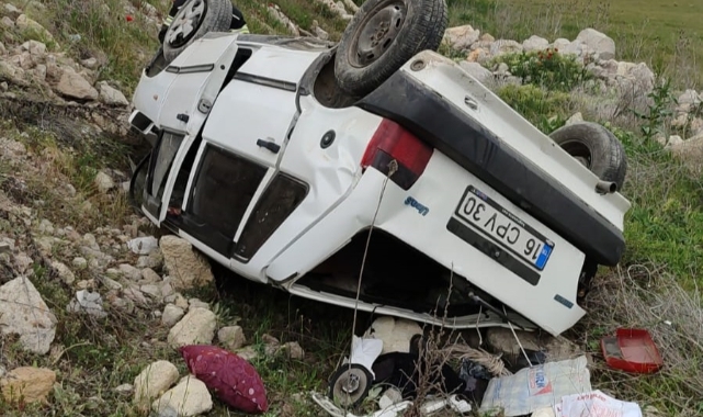 Kütahya'da otomobil takla attı: 1 yaralı