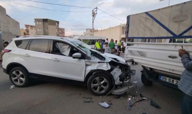 Mardin’de 6 araçlı zincirleme trafik kazası: 1 yaralı