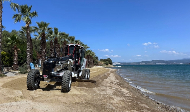 Milas sahilleri yaz sezonuna hazırlanıyor