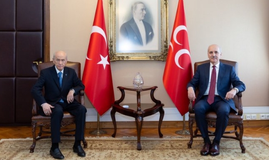 Numan Kurtulmuş ile Devlet Bahçeli bir araya geldi