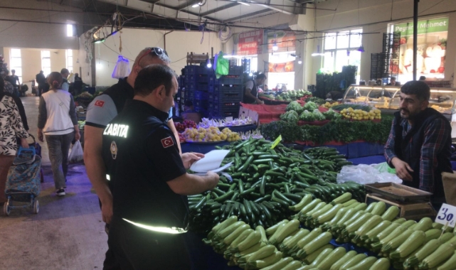 Orhangazi pazar yerinde sıkı denetim