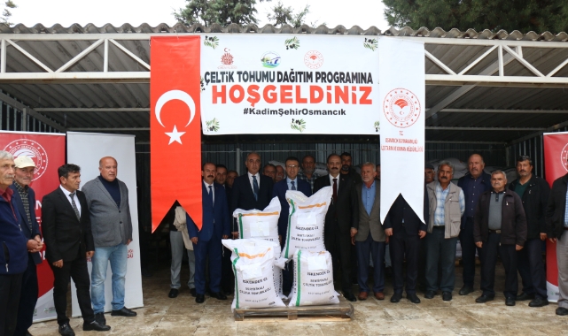 Osmancık'ta üreticilere 18 ton çeltik tohumu dağıtıldı