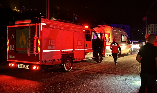 Rize'de dereye uçan aracın sürücüsü yaralandı