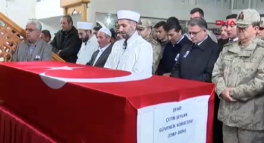 Şehit güvenlik korucusu son yolculuğuna uğurlandı