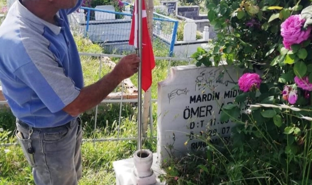 Şehit mezarlarına tek tek bakım yapılıyor