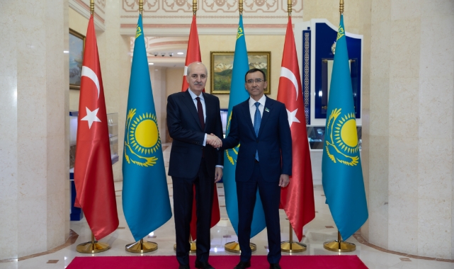 TBMM Başkanı Kurtulmuş Kazakistan Senatosu Başkanı Aşimbayev ile görüştü