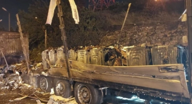 TEM’i kapatan yangın