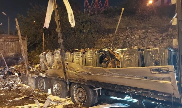 TEM’i kapatan yangın
