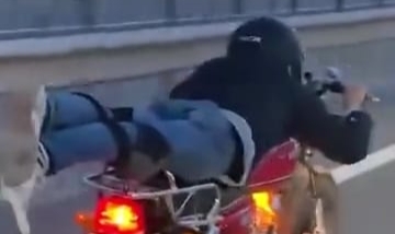 Trafikte ölümle dans etti