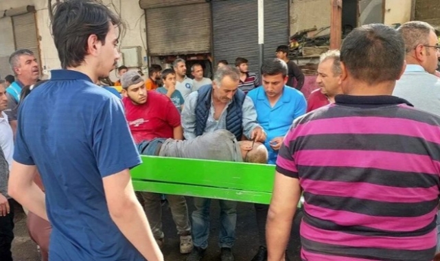 Yaralıyı hastaneye tabutla götürdüler