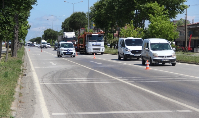 Yola dökülen balık yağı kazaya yol açtı!