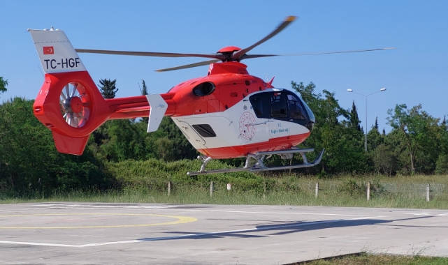 Ambulans helikopter yeni doğan bebek için havalandı!
