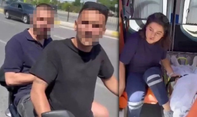 Ambulansı durduran şahıslar yakalandı