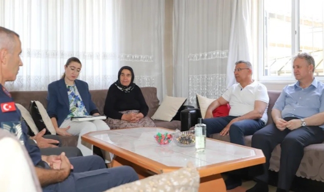 Başkan Güler, şehit ailelerini unutmadı
