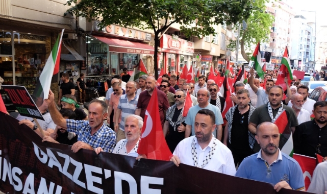Bursa'da Gazze için sessiz yürüyüş!