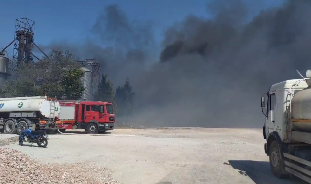 Bursa'da geri dönüşüm deposunda büyük yangın!