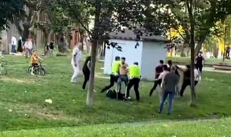 Bursa'da korna çalma kavgası