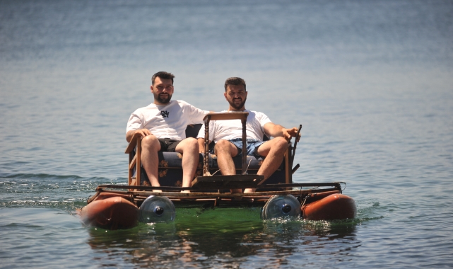 Bursa'da motor ustası "Koljet" ismli su aracı yaptı