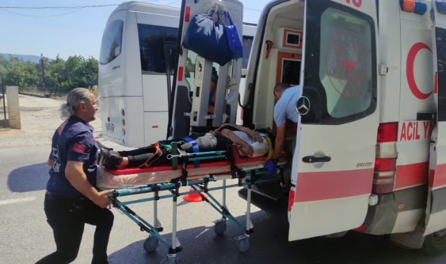 Bursa'da motosiklet kazasında sürücü metrelerde sürüklendi