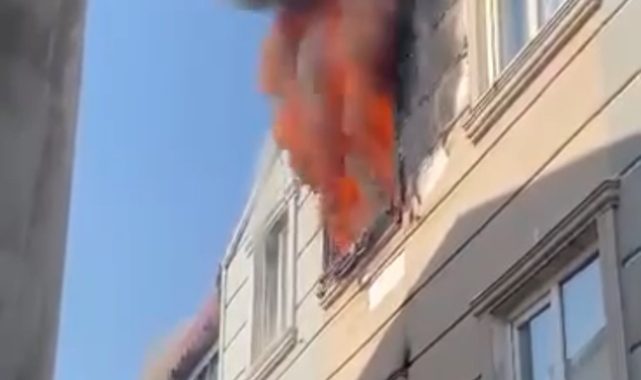 Bursa'da yangın: Bina tahliye edildi!
