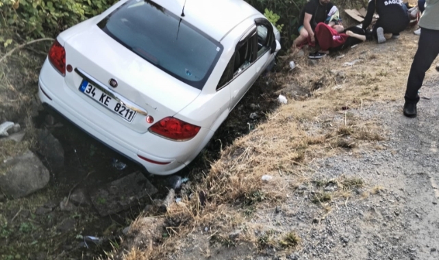 Çeşmeden su alırken otomobilin çarptığı 2 vatandaş yaralandı