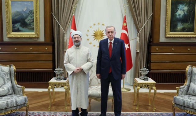 Cumhurbaşkanı Erdoğan, Ali Erbaş'ı kabul etti