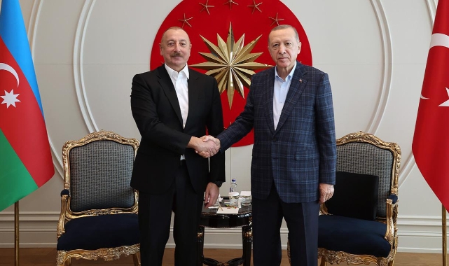 Cumhurbaşkanı Erdoğan, Aliyev ile görüştü!