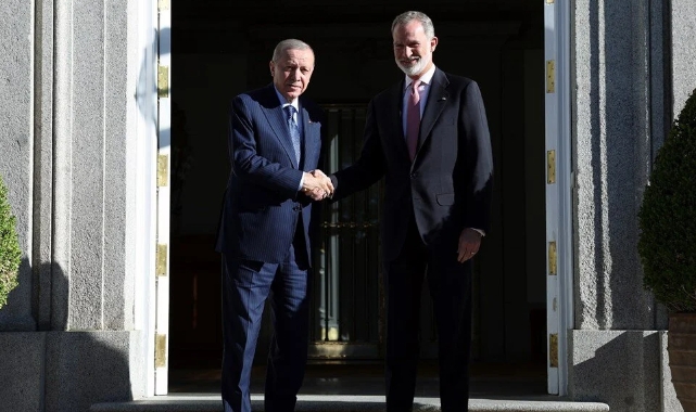 Cumhurbaşkanı Erdoğan, İspanya'da Kral 6. Felipe ile görüştü
