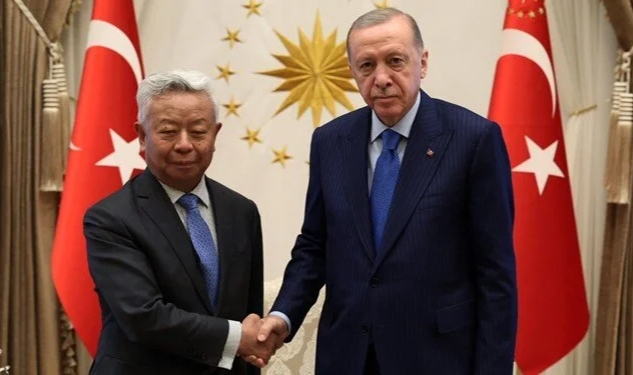 Cumhurbaşkanı Erdoğan yabancı konukları kabul etti