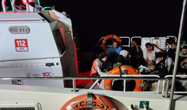 Datça’da 16 düzensiz göçmen yakalandı!