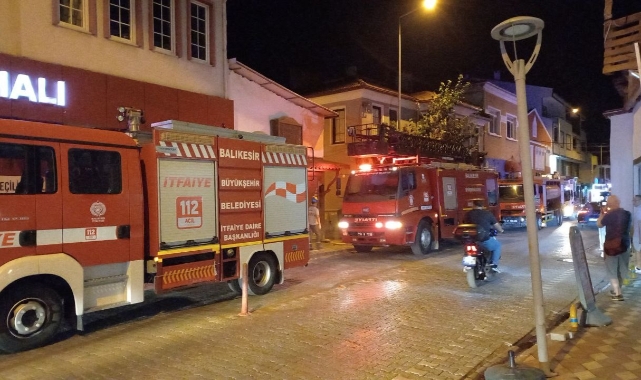 Edremit’te korkutan ev yangın