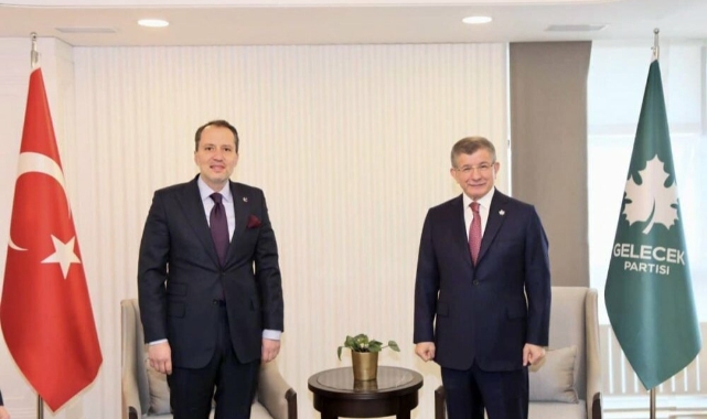 Erbakan, Davutoğlu ile görüştü