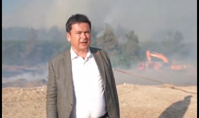 Erkan Aydın yangın bölgesinde!