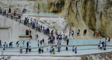Giresun'un Pamukkale'sine 9 günde rekor ziyaret