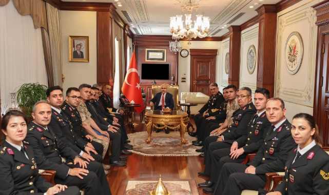 İl Jandarma Komutanı'ndan Vali Demirtaş'a ziyaret